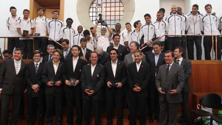 Equipa recebida na Câmara de Guimarães