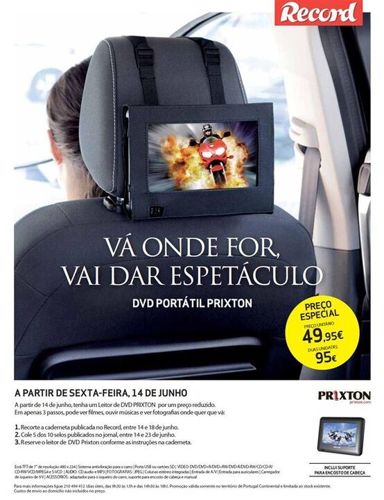 DVD PORTÁTIL PRIXTON
