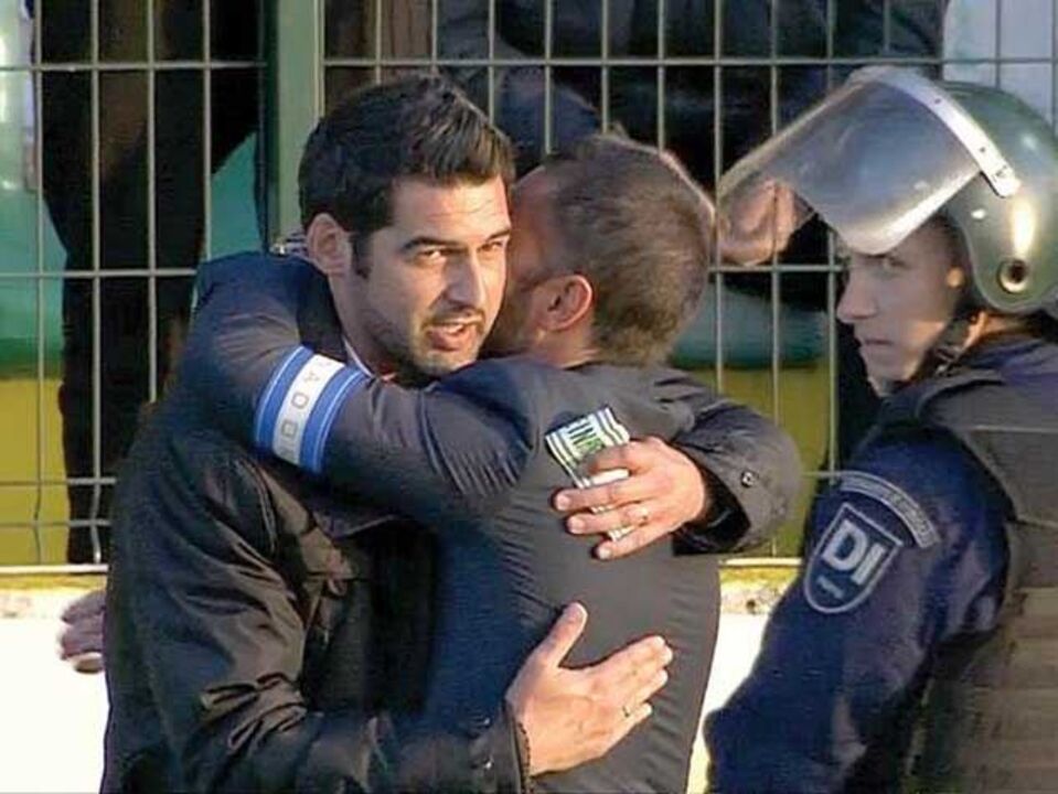 Aquele abraço entre campeões