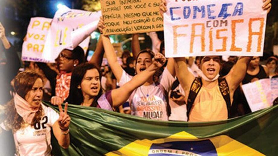 Aumentam os protestos no Brasil