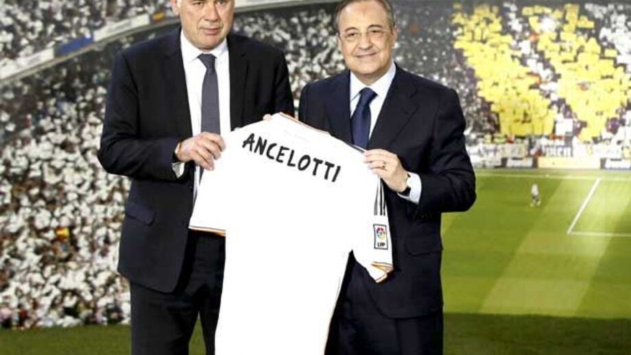 Florentino Pérez: «Ancelotti sonhava estar aqui há anos»