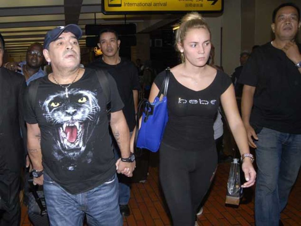 Diego Maradona à espera do 6.º filho