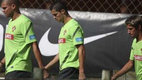 Ronaldo, Pepe, Coentrão e Bruno Alves falham primeiro treino