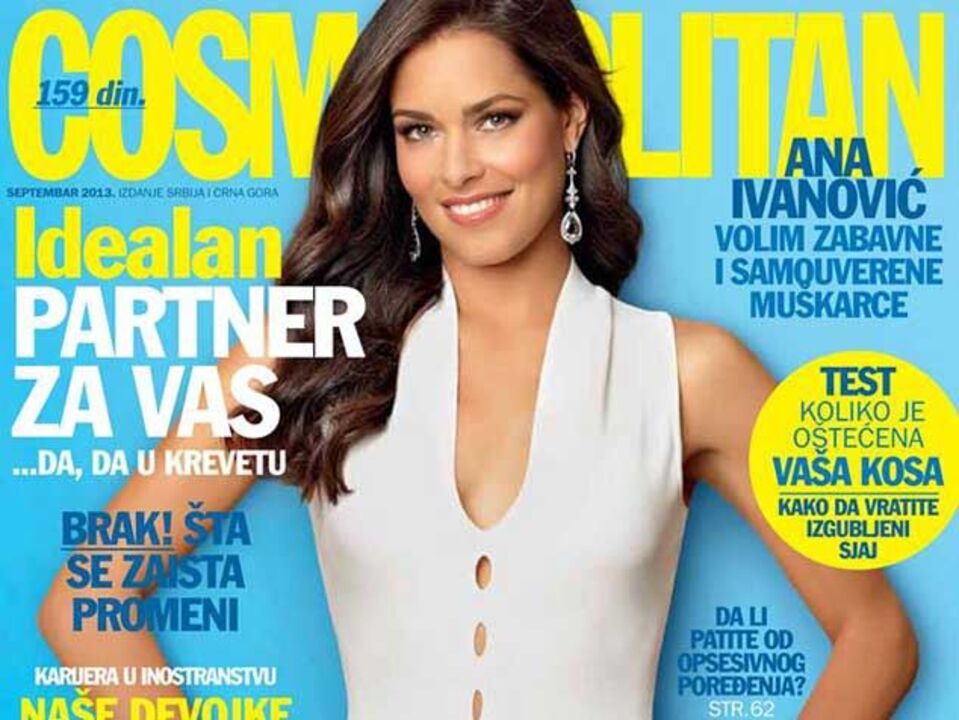 Ana Ivanovic é capa da "Cosmopolitan"