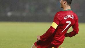 Cristiano Ronaldo com o pai no coração