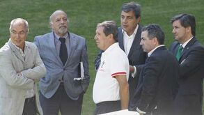 Bruno de Carvalho presente no treino da Seleção em Alvalade