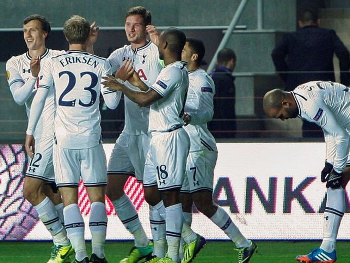 Tottenham fez a festa na Moldávia