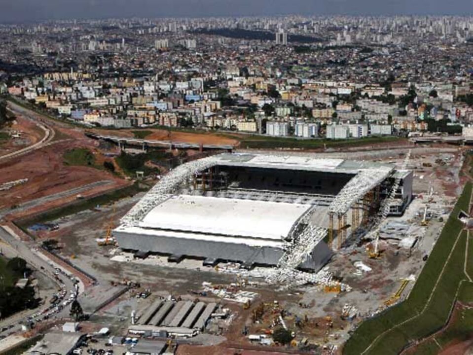 Arena Corinthians estará pronto para o jogo de abertura