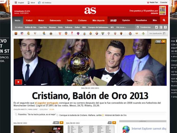 'Faltam duas' Bolas de Ouro a Ronaldo
