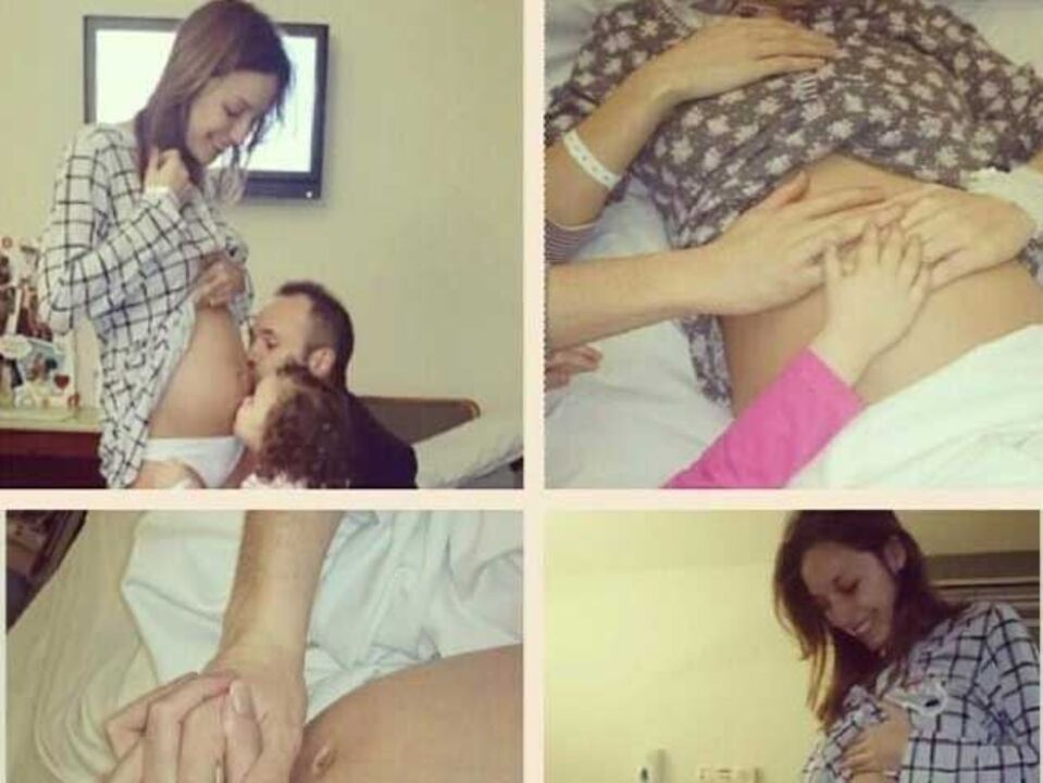 Iniesta e família em momentos íntimos