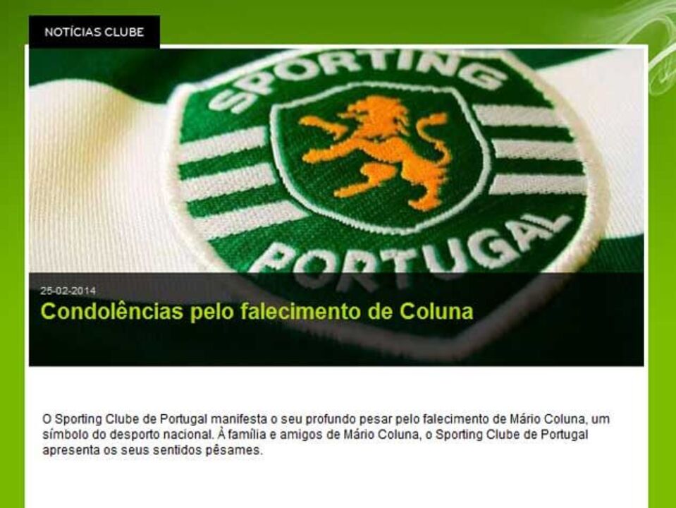 Leões manifestam "profundo pesar" por Mário Coluna