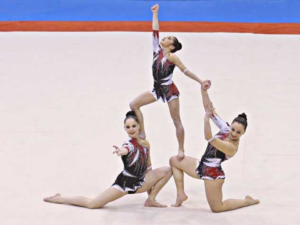 Ginástica Acrobática: Trio luso em terceiro no Dinâmico