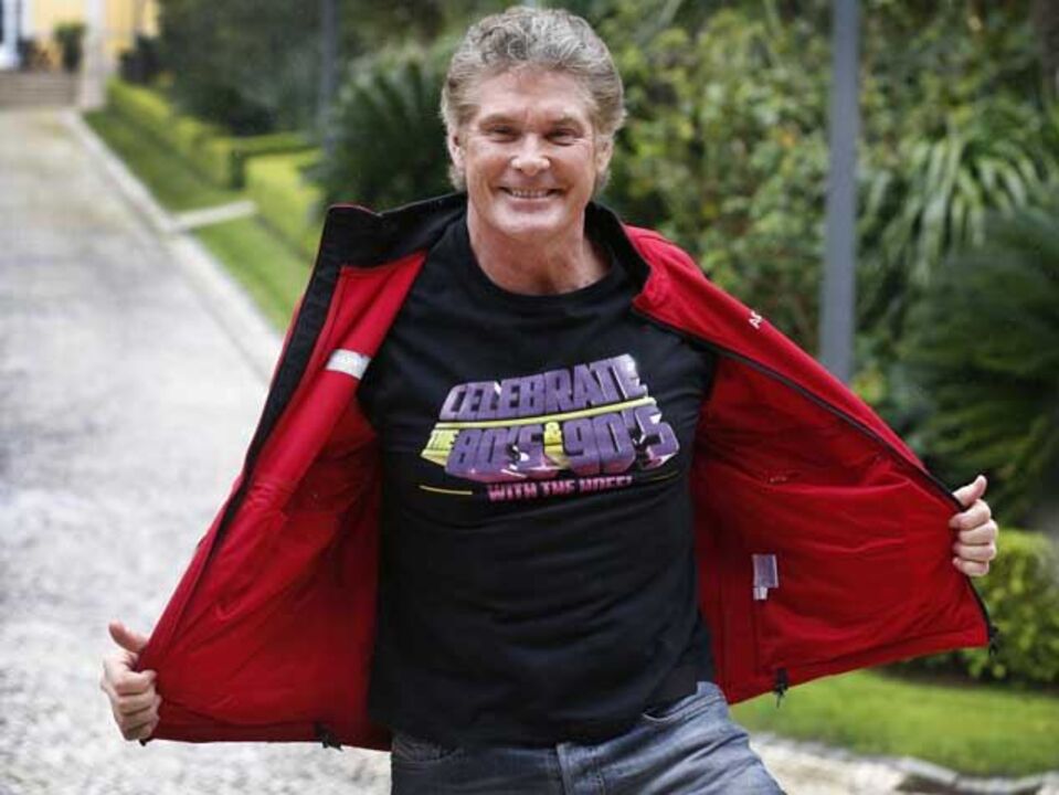 David Hasselhoff "acelera" em Lisboa