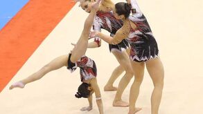 Ginástica acrobática: Trio luso em 5.º lugar na Taça do Mundo