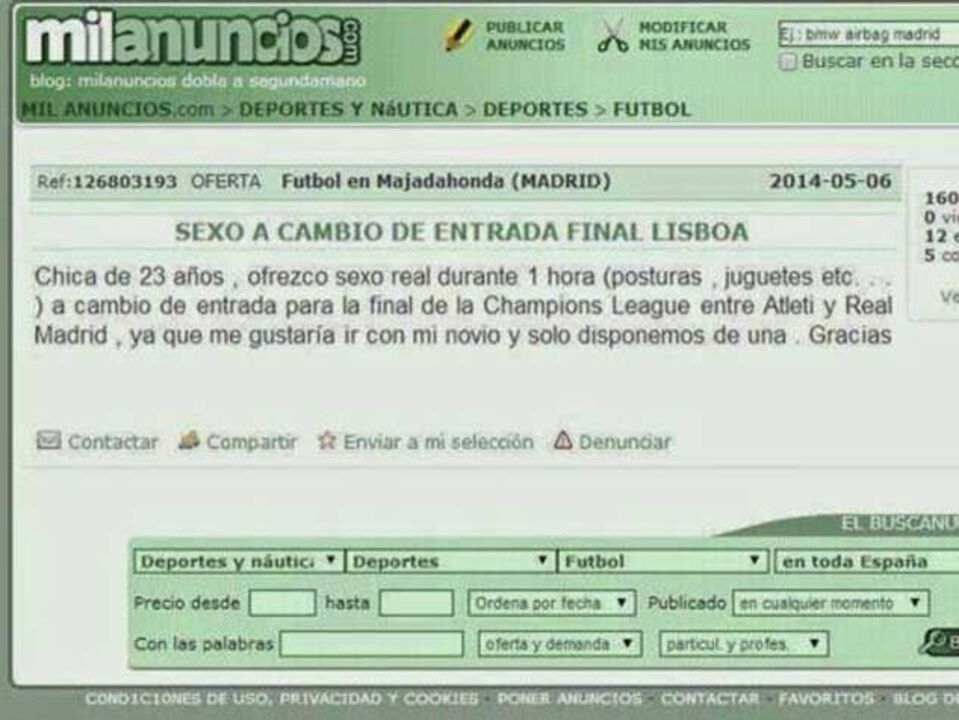 Sexo ou BMW por um bilhete para a Luz