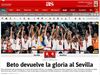 O Sevilha-Benfica na imprensa mundial