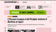 O Sevilha-Benfica na imprensa mundial