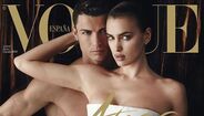 Ronaldo nu ao lado de Irina na capa da Vogue espanhola
