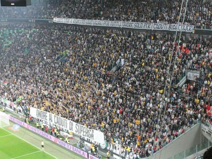 Adeptos da Juve recorda Superga... da pior forma possível