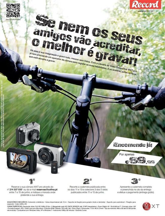 Câmara de Vídeo Desportiva WXT pro 