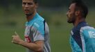 Ronaldo subiu ao relvado em New Jersey