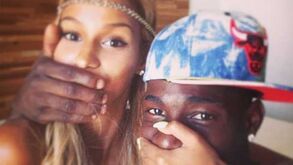 Balotelli e Fanny apaixonados no Brasil