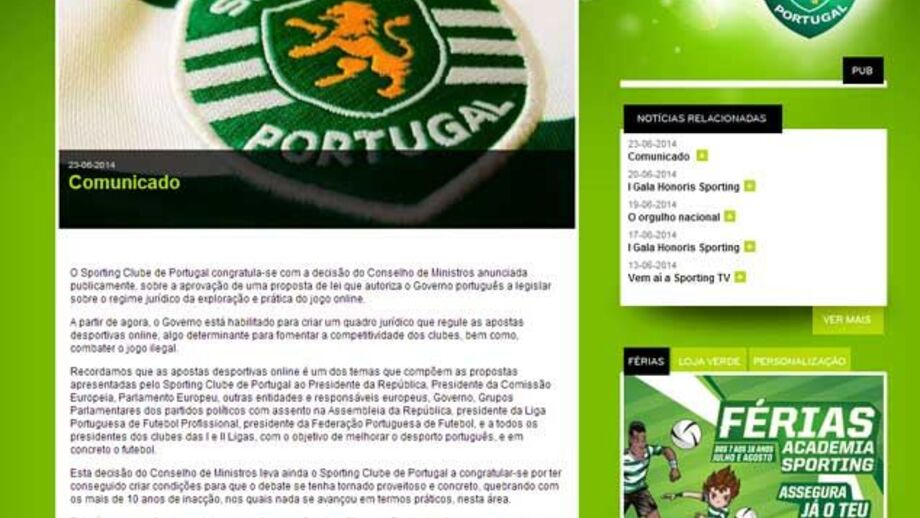 Sporting TV: Jogos em Direto e como ver Sporting TV Online