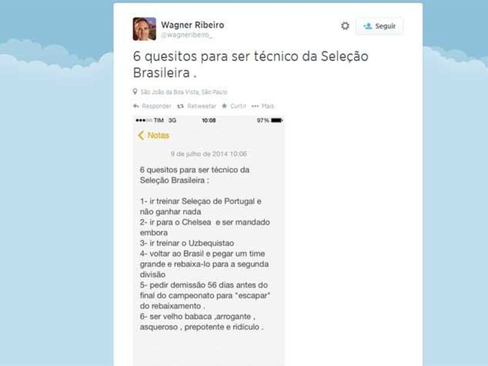 Agente de Neymar chama "asqueroso" e "rídiculo" a Scolari