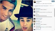 Cristiano Ronaldo 'prepara nova época' com... Justin Bieber