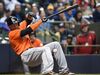 Giancarlo Stanton e um KO com bola atirada a 141 km/h