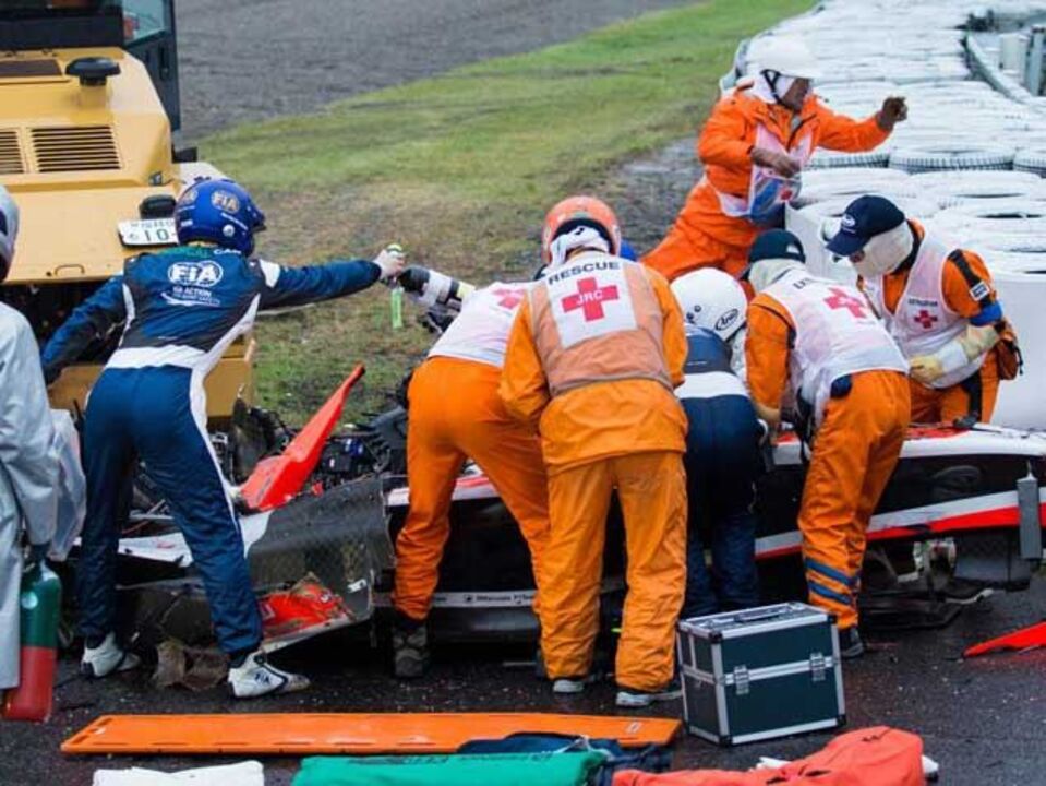 Jules Bianchi em estado crítico