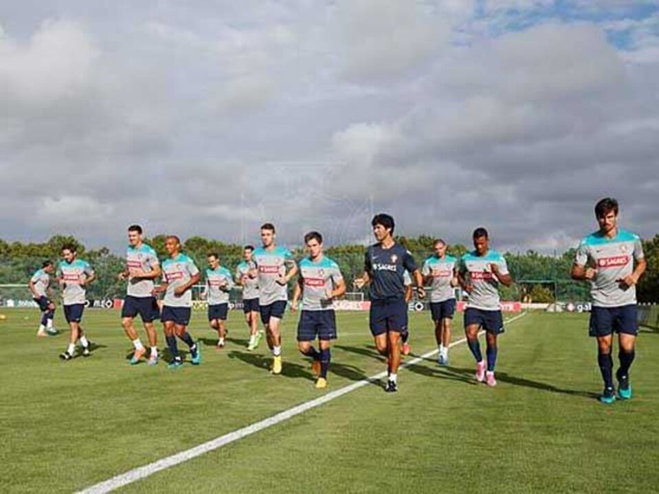 Ivo Pinto presente no treino