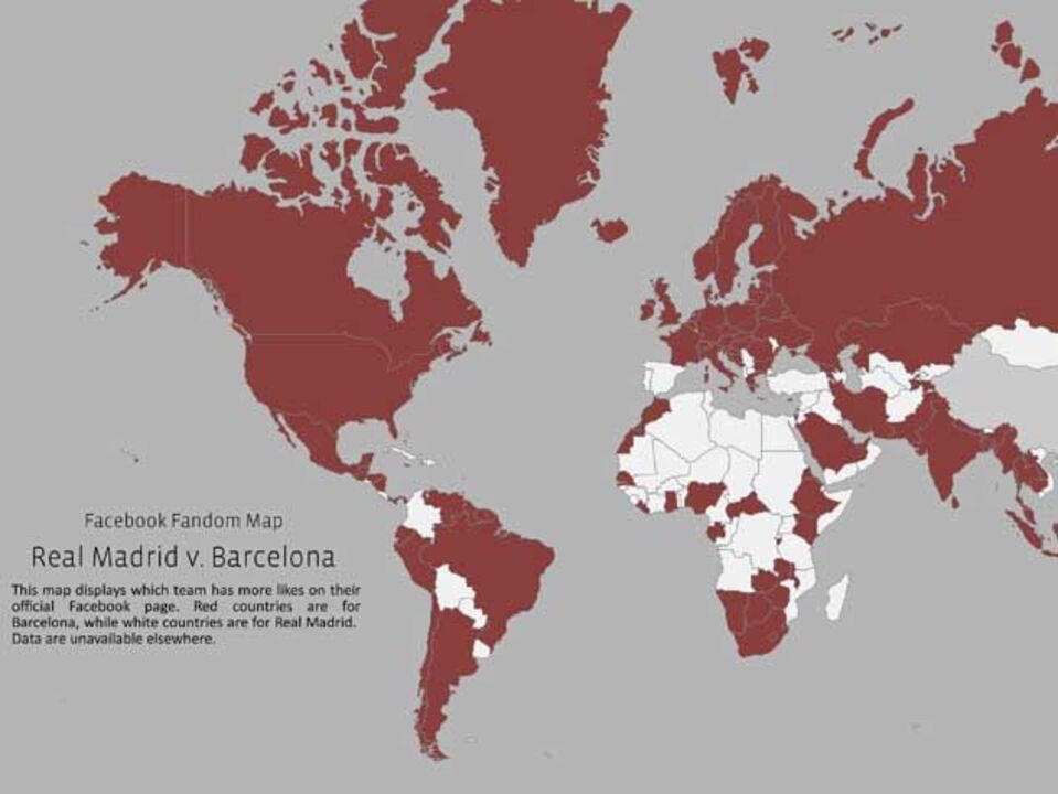 Real Madrid perde clássico no Facebook
