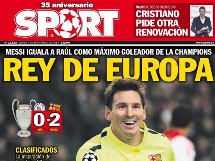 'Sport' dá Bola de Ouro a Cristiano Ronaldo