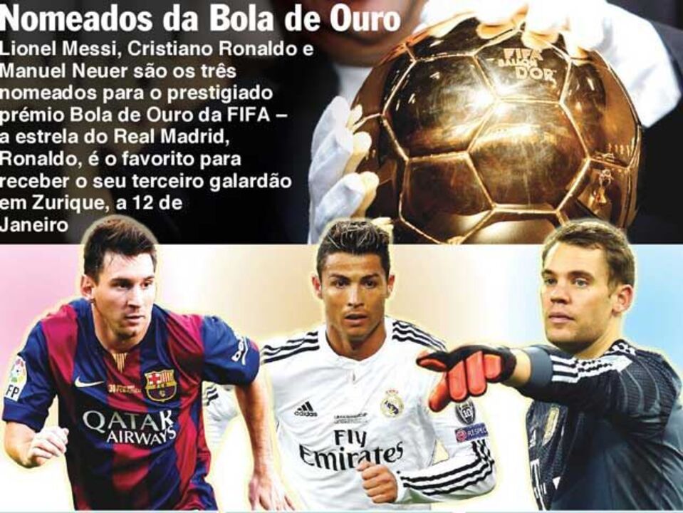 Bola de Ouro: o perfil dos três finalistas