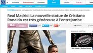 Imprensa internacional destaca ereção da estátua de Ronaldo