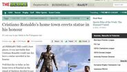 Imprensa internacional destaca ereção da estátua de Ronaldo