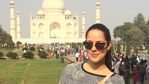 Ana Ivanovic foi ao Taj Mahal 