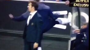 A fúria de Quaresma após o 1.º golo do Benfica