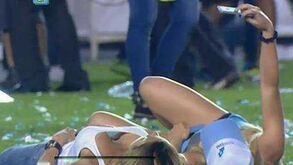 Filhas do presidente do Racing festejam título