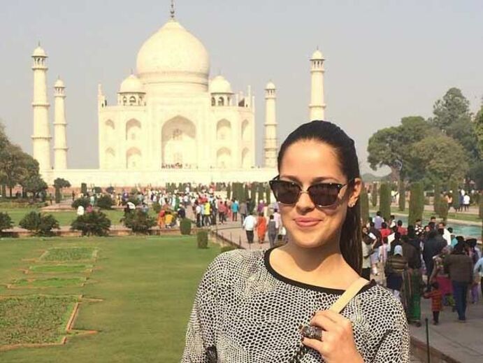 Ana Ivanovic foi ao Taj Mahal 