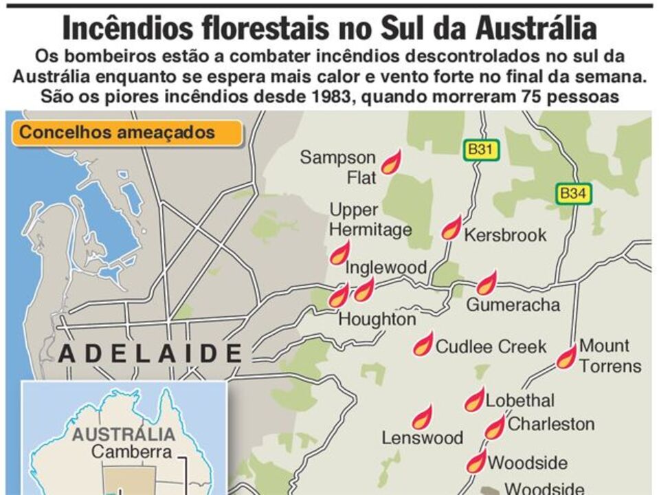 Incêndios florestais na Austrália