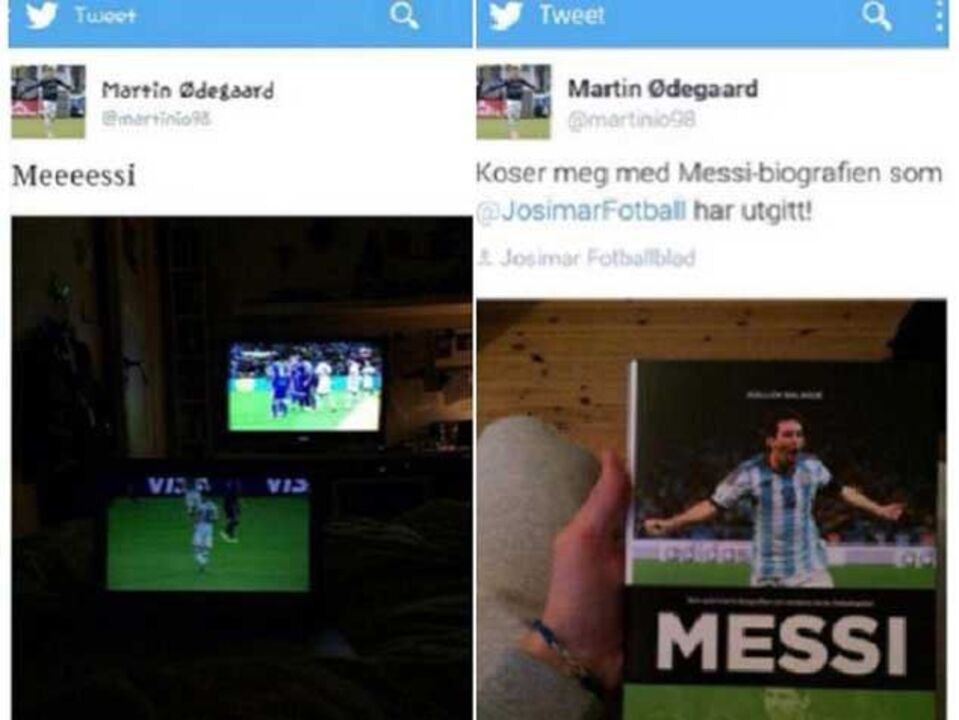 Odegaard apaga tweets onde confessa admiração por... Messi