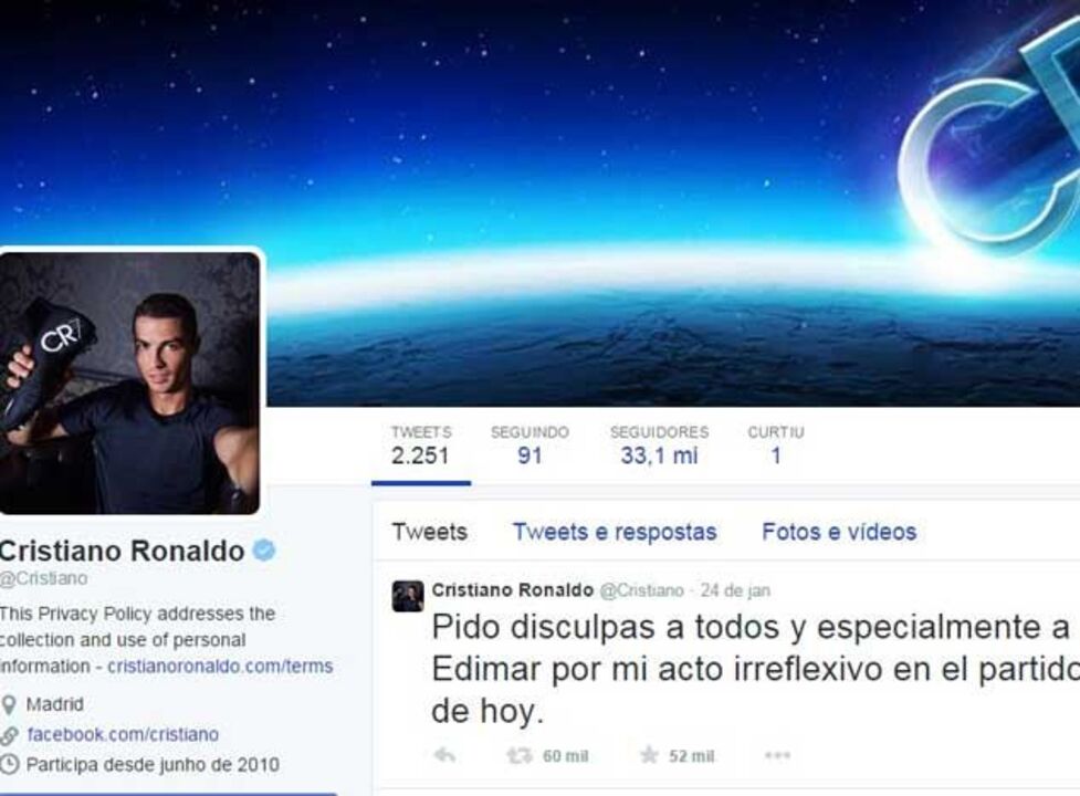 Javier Tebas valoriza desculpas de Ronaldo