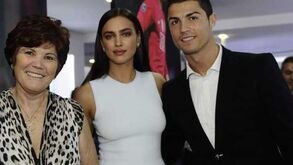 Ronaldo em Zurique com Irina e a família