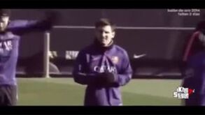 Messi chega atrasado ao treino