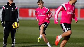 Odegaard estreou-se nos treinos da equipa principal
