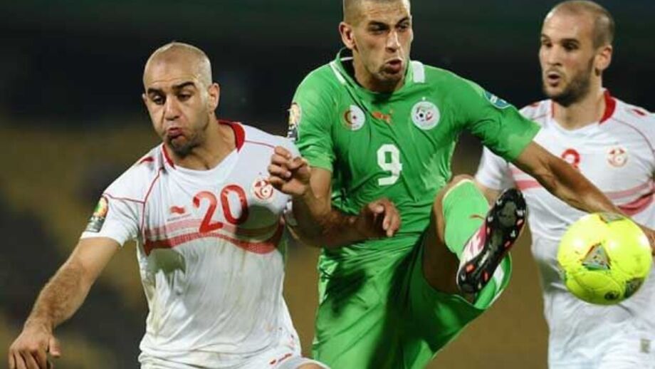 Slimani e Brahimi empatam com a Tunísia