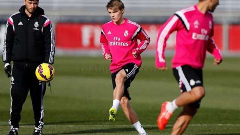 Odegaard estreou-se nos treinos da equipa principal