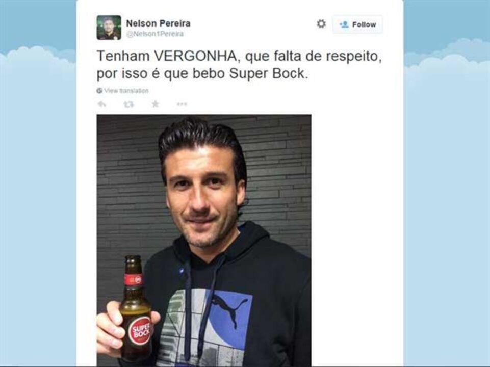 Nélson retira publicação no Twitter sobre a Sagres